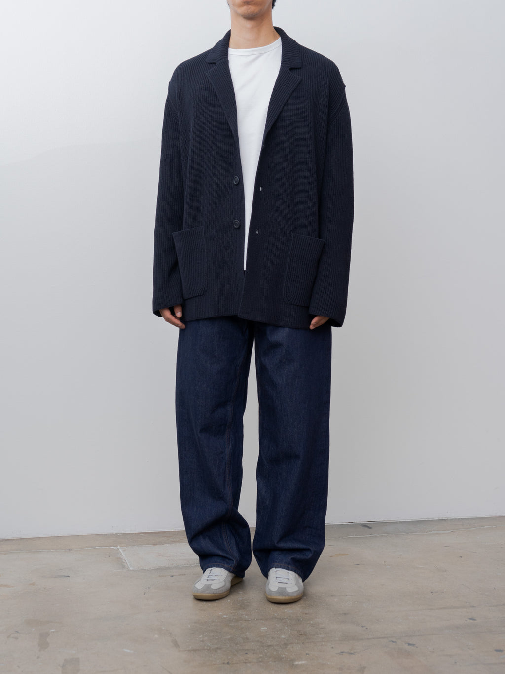 Namu Shop - Casey Casey Pannocchia Jacket CREPE COT - Navy