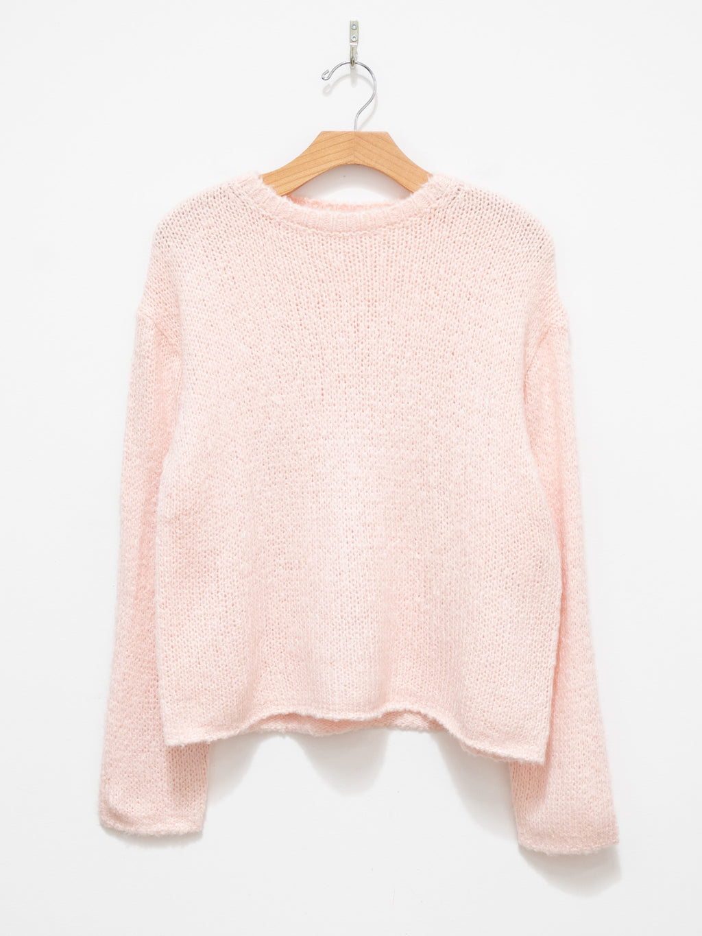 Namu Shop - Yleve Low Gauge Silk Knit Pullover - Pink