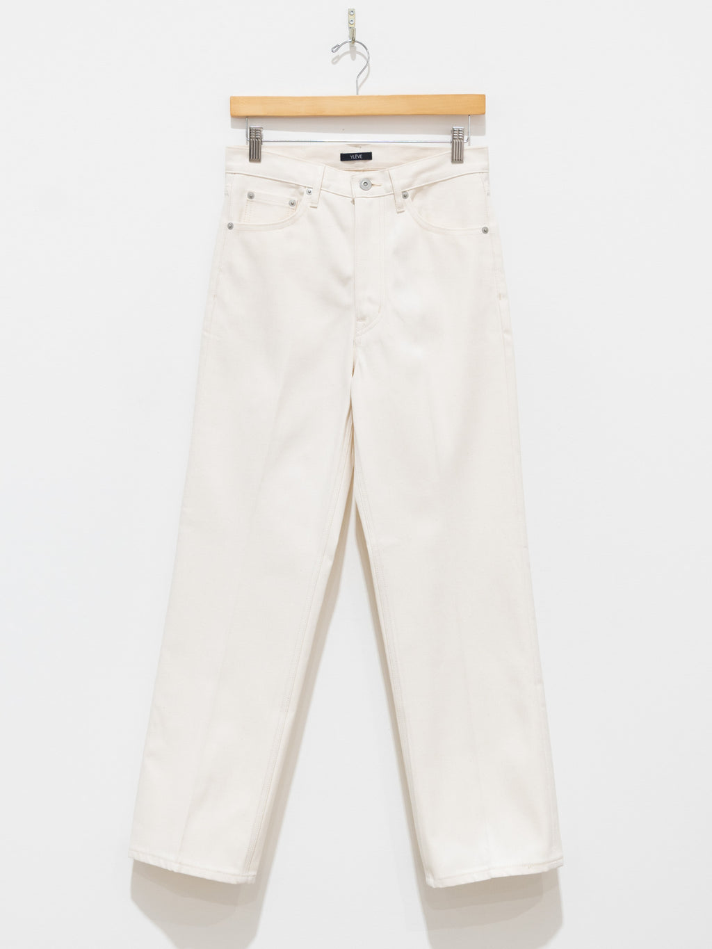 Namu Shop - Yleve 5 Pocket Pressed Denim - White