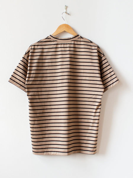 ennoy L/S BORDER T-SHIRTS BEIGE × BLACK ENNOY 23SS Border T-Shirts | A WORD.ONLINE SHOP