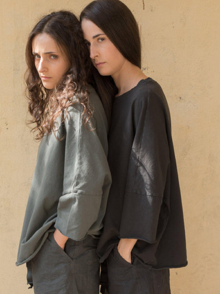 トップス album di famiglia JUMPER HC Oversized Jumper HC - Olive