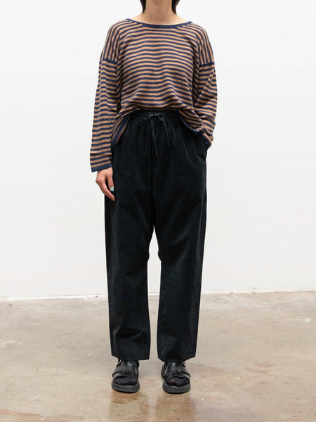 Velvet Braghe Trousers - Black