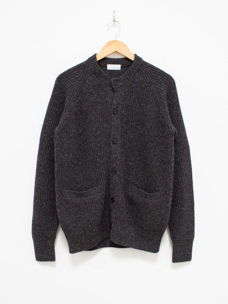 Phlannel Wool Silk Nep Cowichan Sweater - Deep Gray - Namu Shop