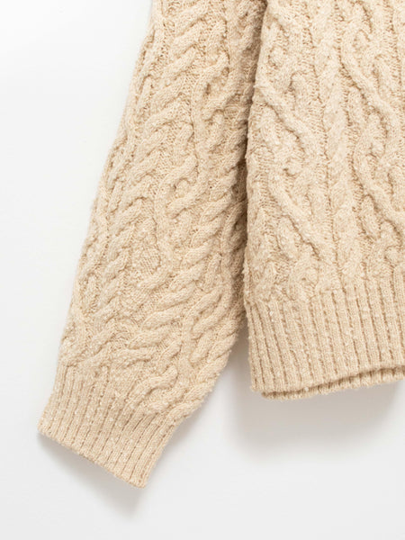 【MODERNIF】French Cable Round Knit MODERNIF】French Cable Round Knit (modernif/ニット・セーター