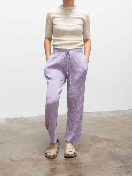 Lilac Knit High Waisted Pants  Buy Lilac Knit High Waisted Pants for Women  Online