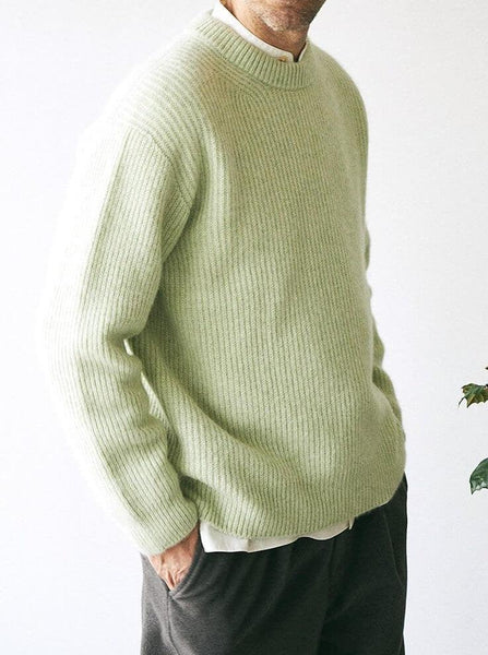 Namu Shop - Unfil Royal Baby Alpaca Sweater - Light Green 