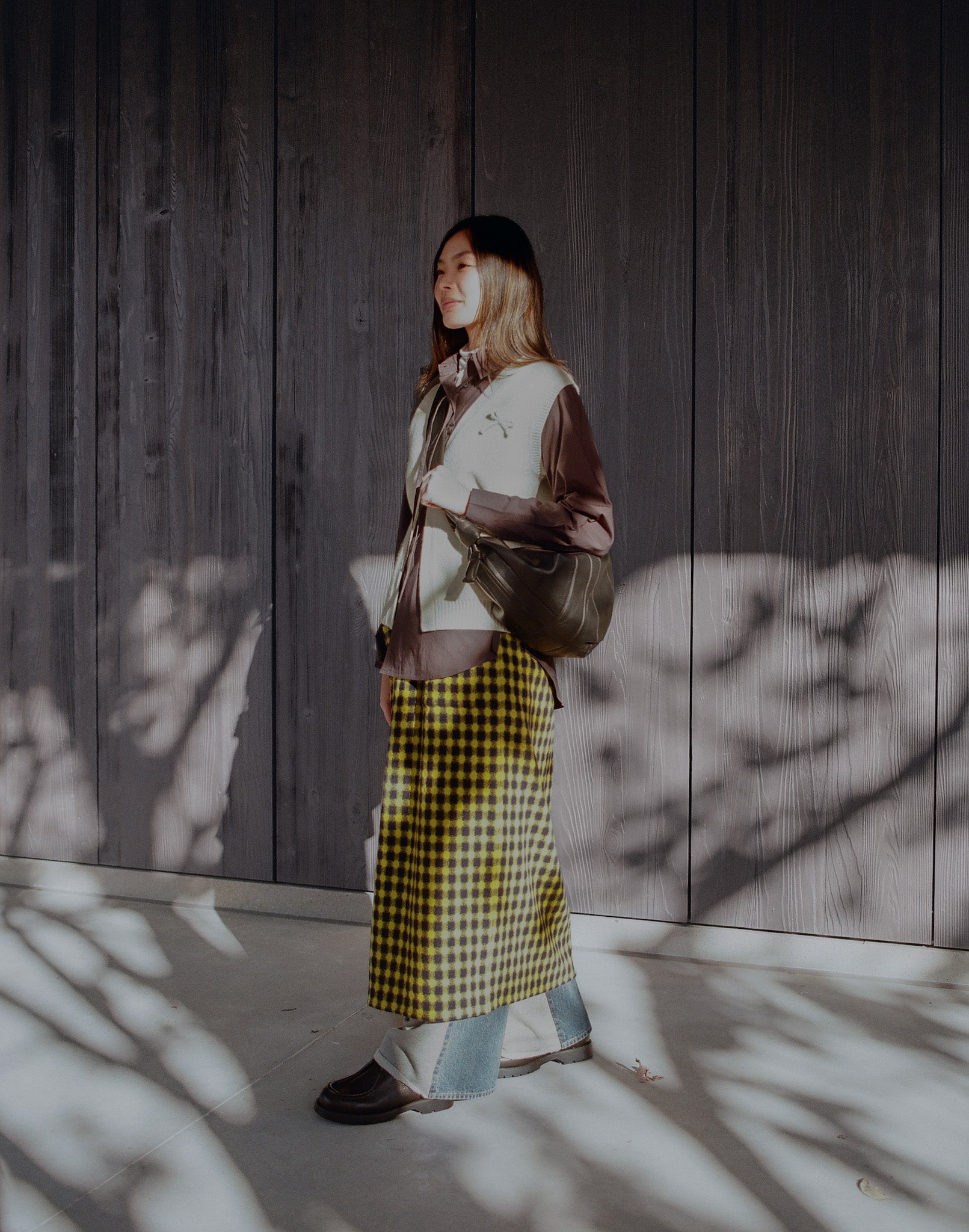 Gooi Skirt - Yellow Check