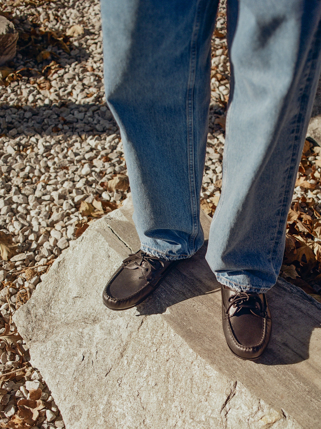 730FDL Italian Navy Military Deck Shoes - Black