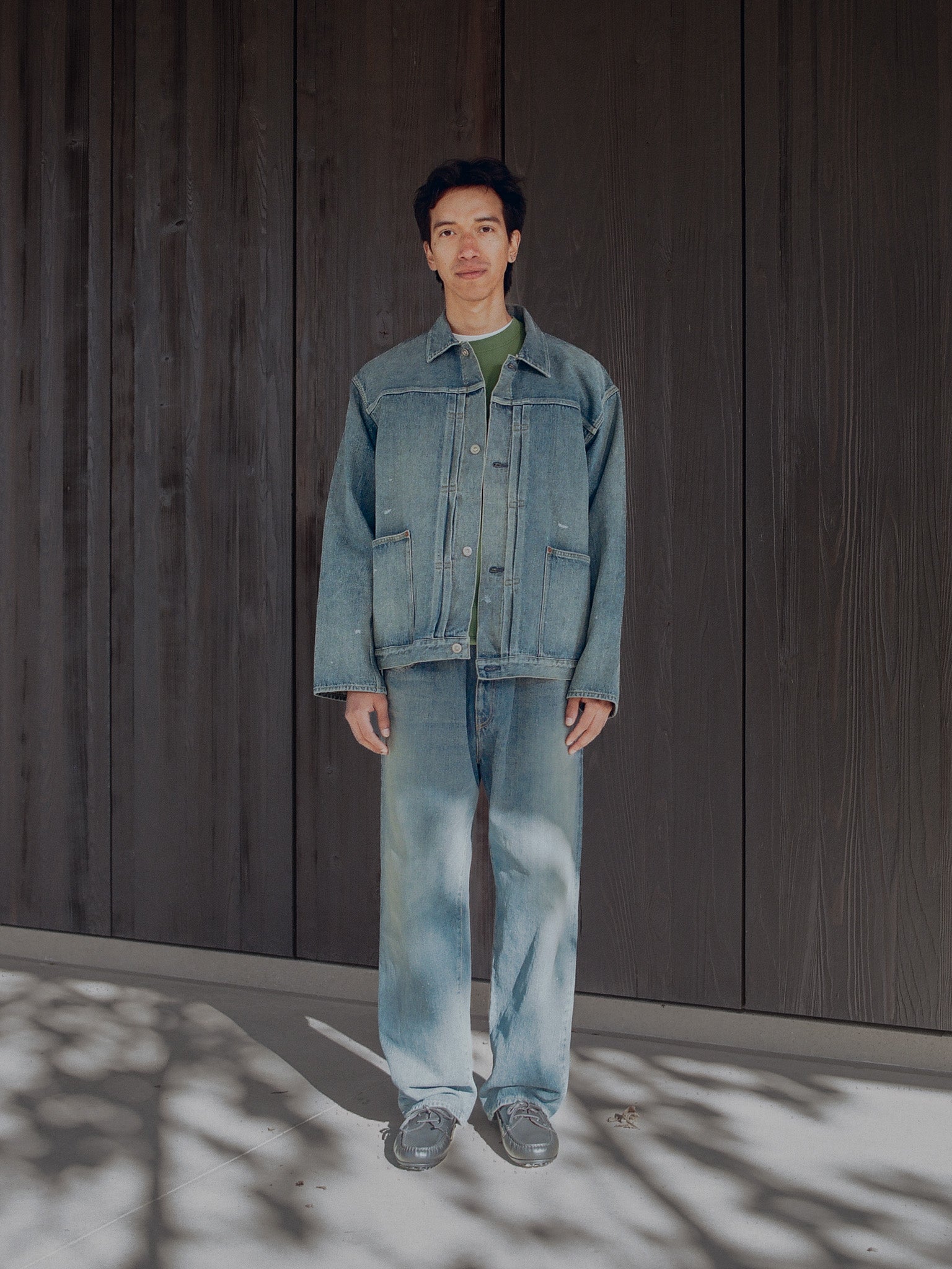 Namu Shop - Yoko Sakamoto Pleats Jacket - Fade Indigo