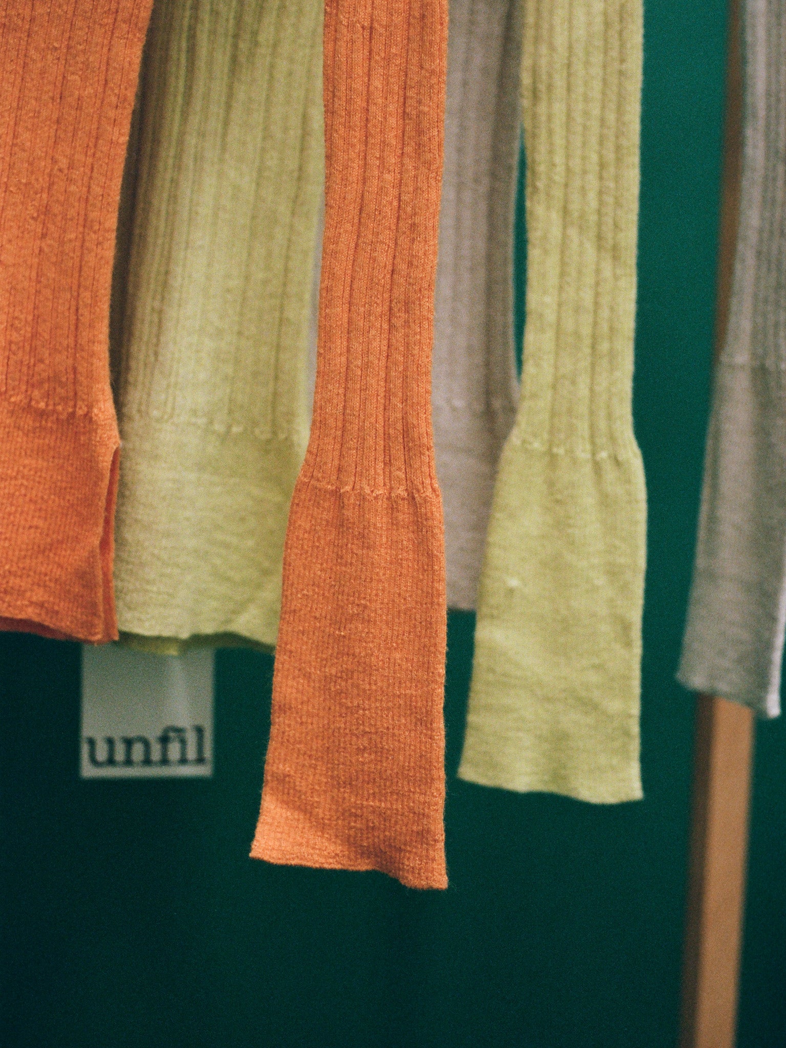 Namu Shop - Unfil Baby Suri Alpaca High Neck Sweater - Light Orange