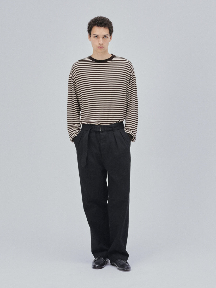 Namu Shop - Kaptain Sunshine Dyed Denim Riviera Pants - Cub Brown