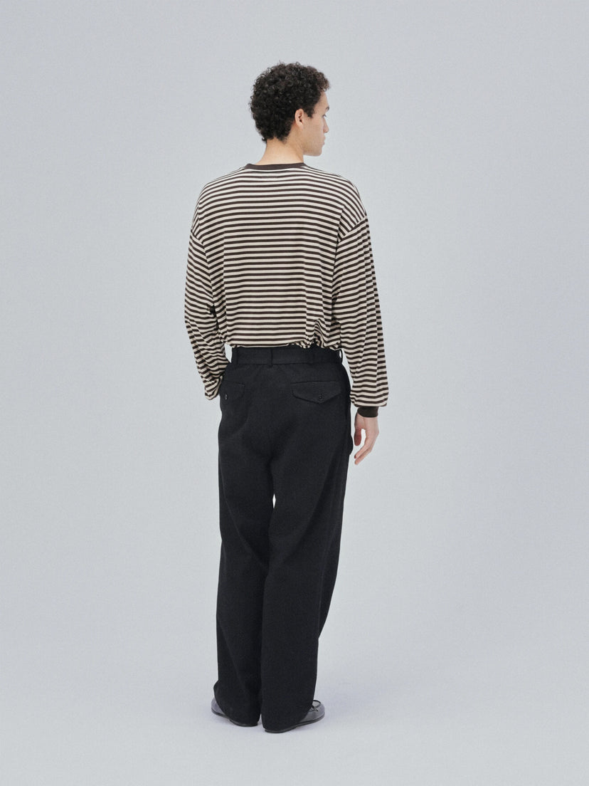 Namu Shop - Kaptain Sunshine Dyed Denim Riviera Pants - Cub Brown