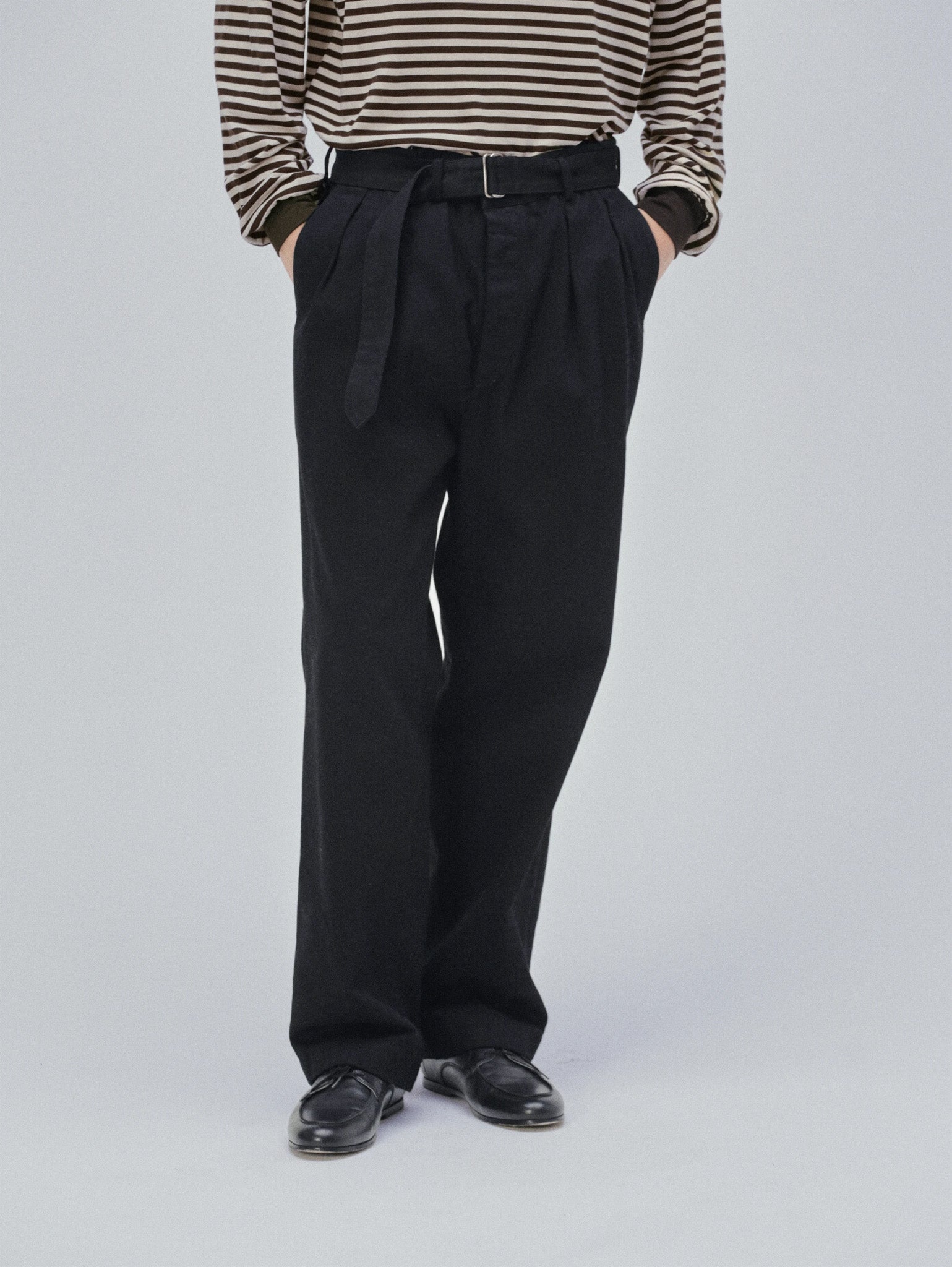 Namu Shop - Kaptain Sunshine Dyed Denim Riviera Pants - Cub Brown
