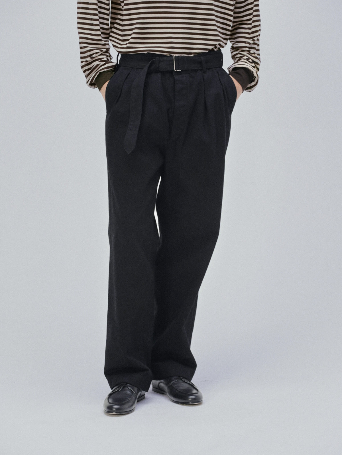 Namu Shop - Kaptain Sunshine Dyed Denim Riviera Pants - Cub Brown