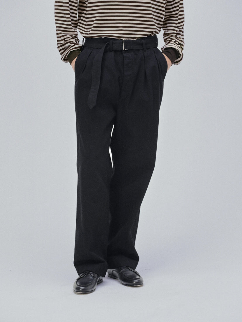 Namu Shop - Kaptain Sunshine Dyed Denim Riviera Pants - Cub Brown