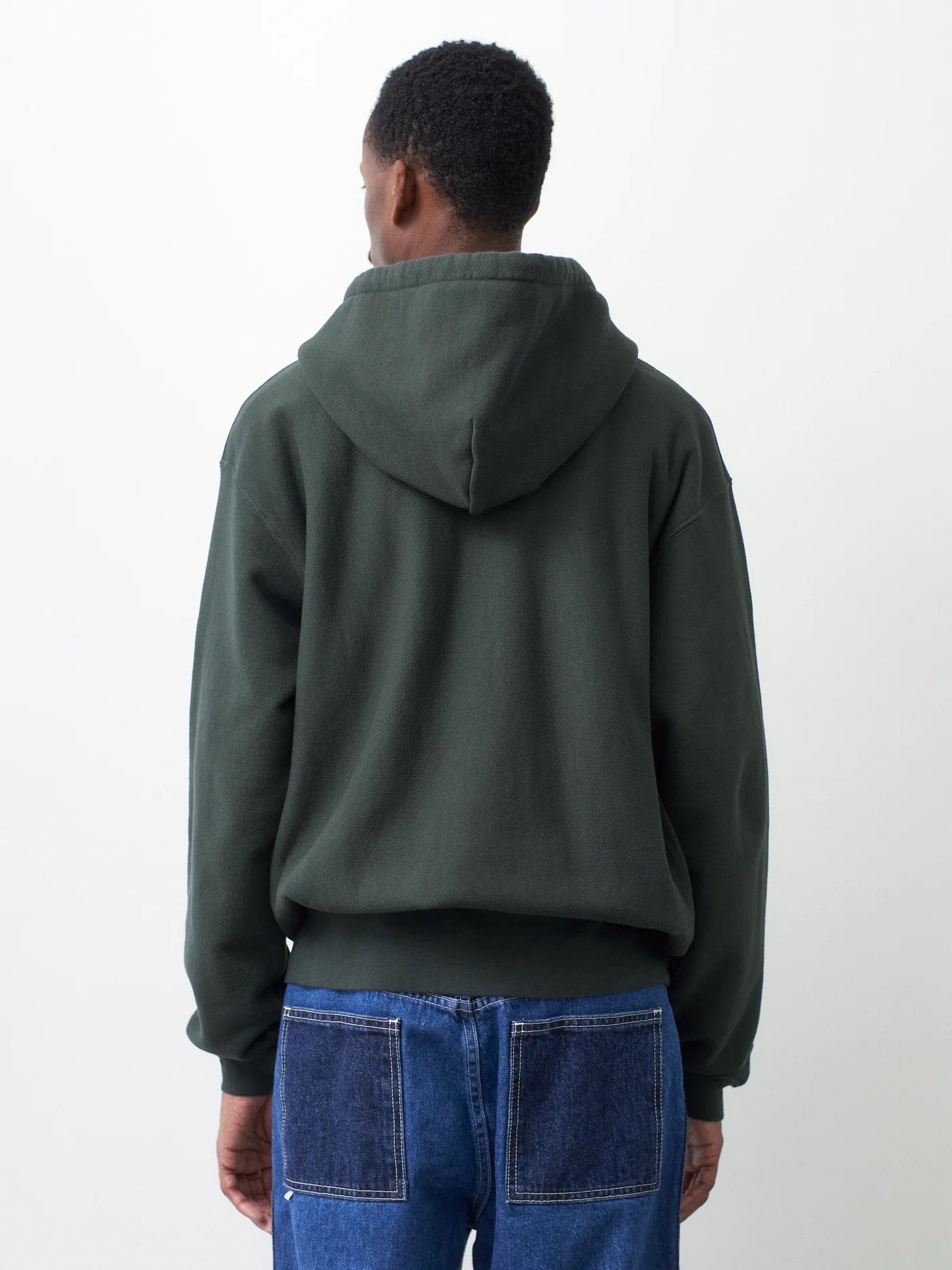 Namu Shop - paa Zip Hooded Sweatshirt - Deep Hunter