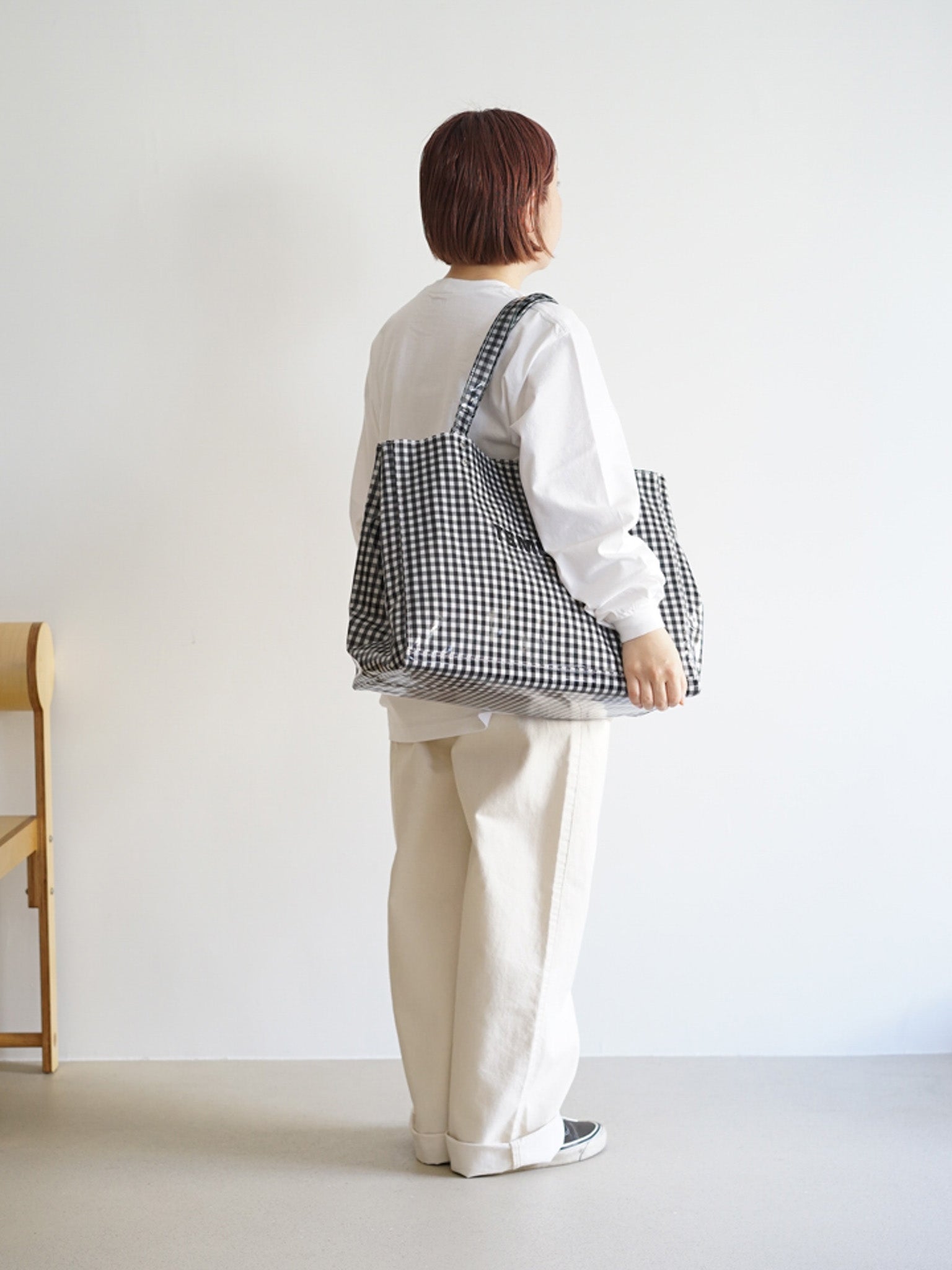 Namu Shop - Tembea Carry Tote - Gingham Black