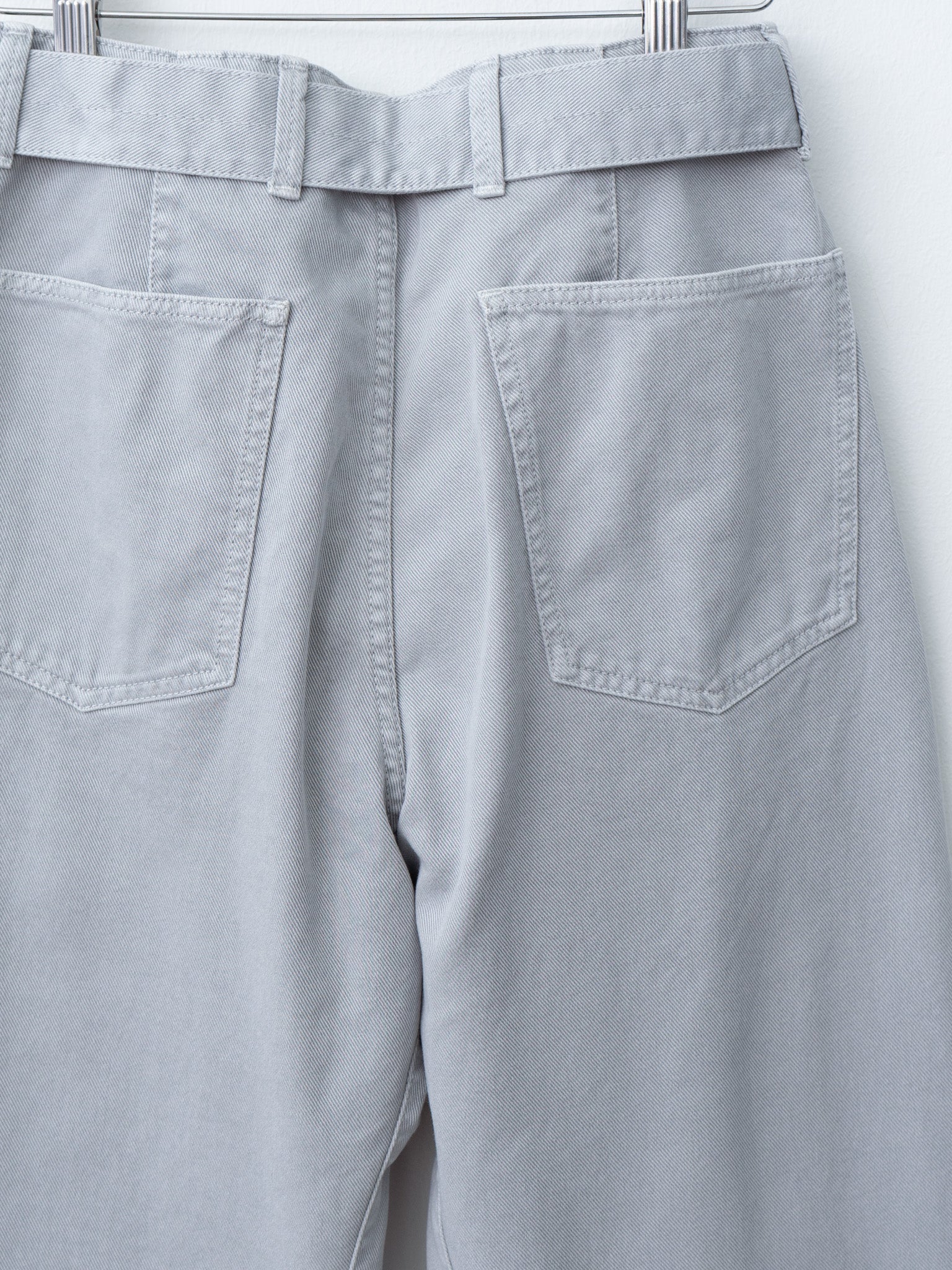 Namu Shop - Lemaire Twisted Belted Pants - Snowy Blue Grey