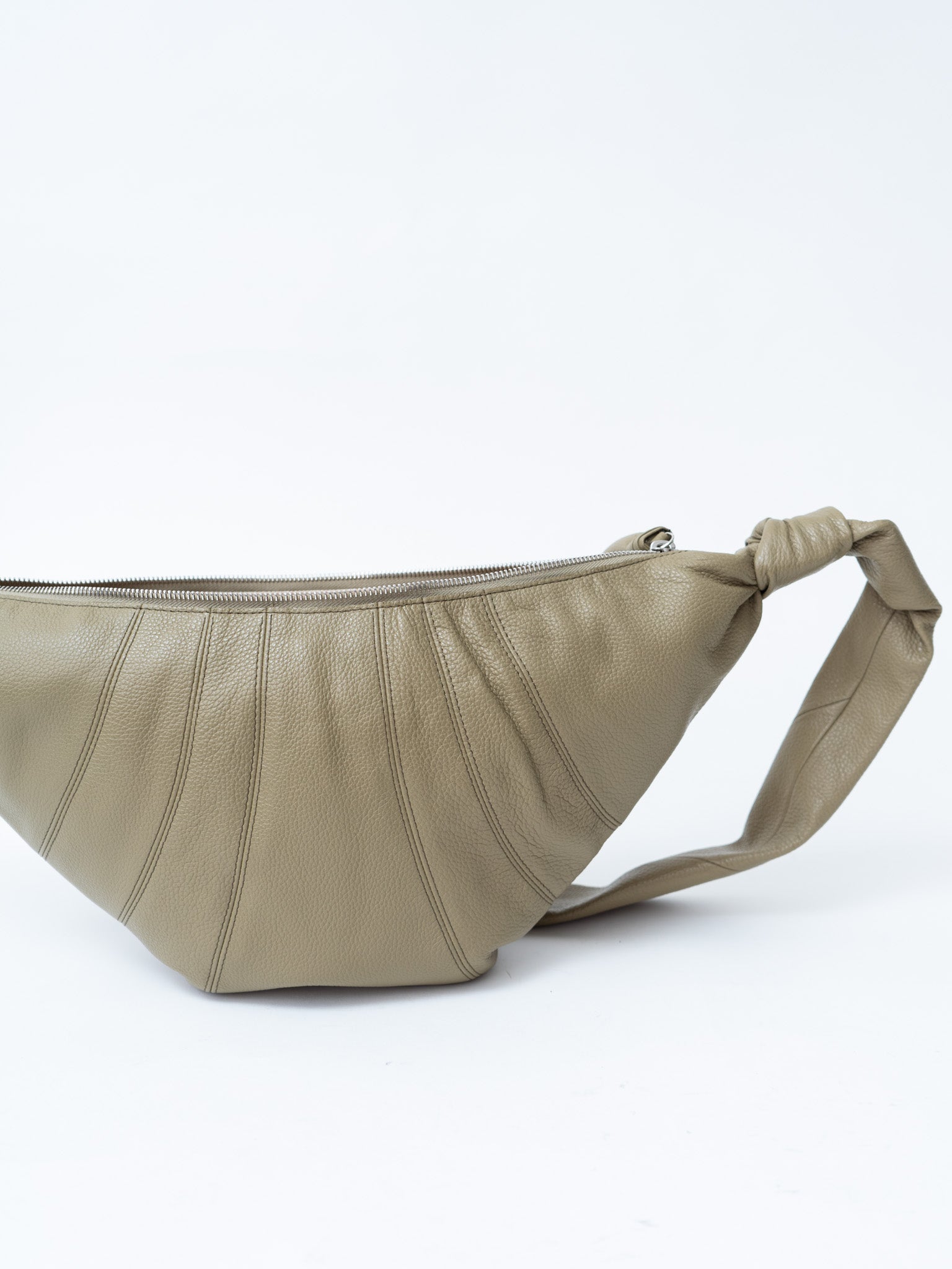 Medium Croissant Bag - Dusty Khaki (grained leather)