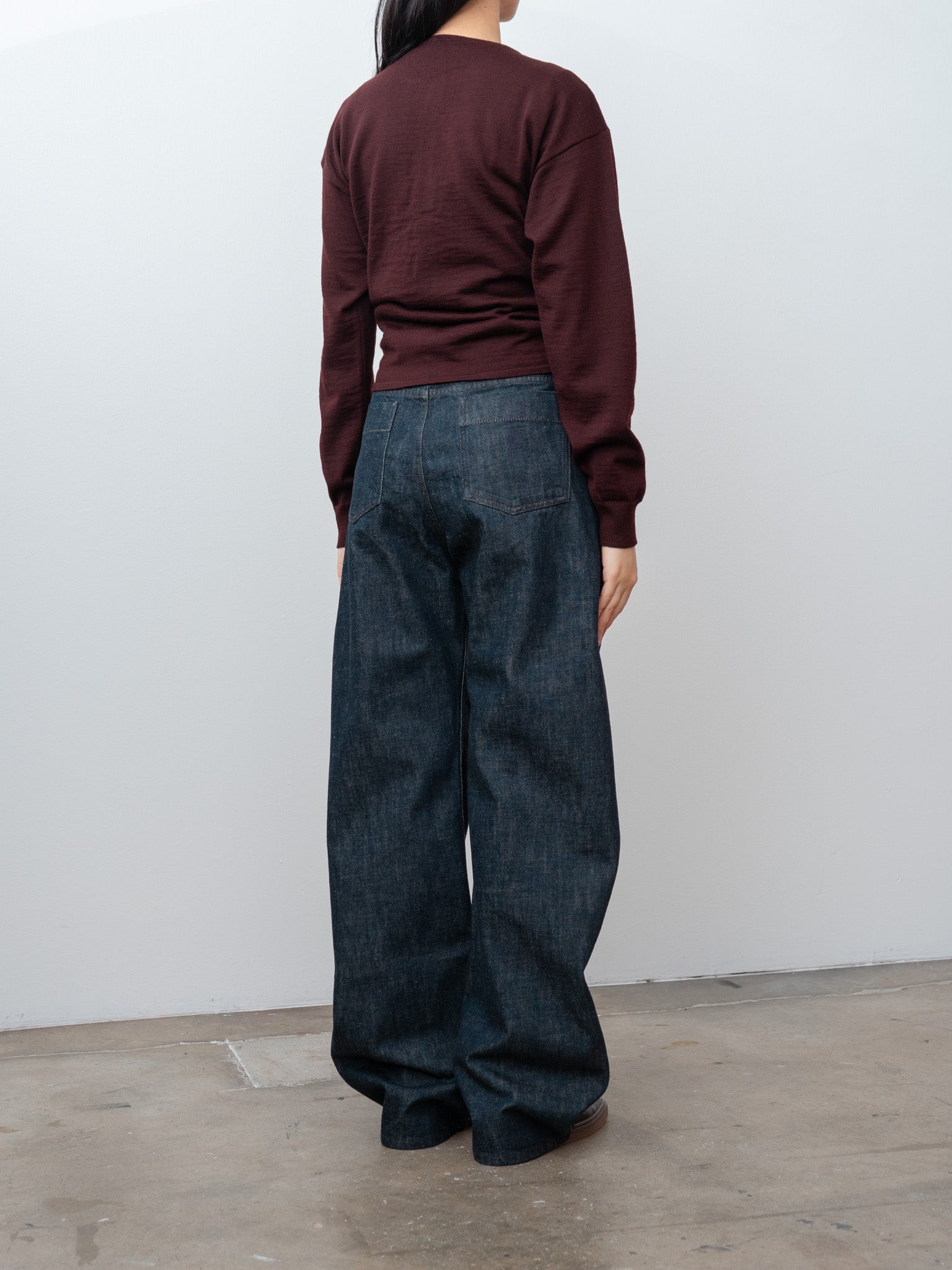 Fitted Cardigan - Dark Plum