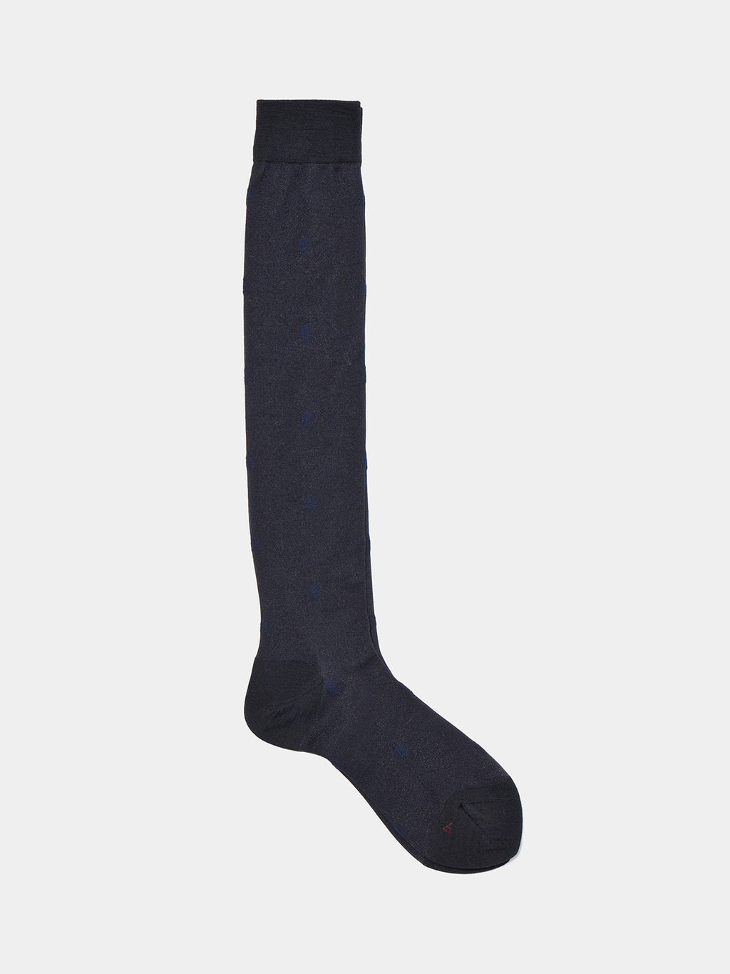 Small Flower Knee High Socks - Black