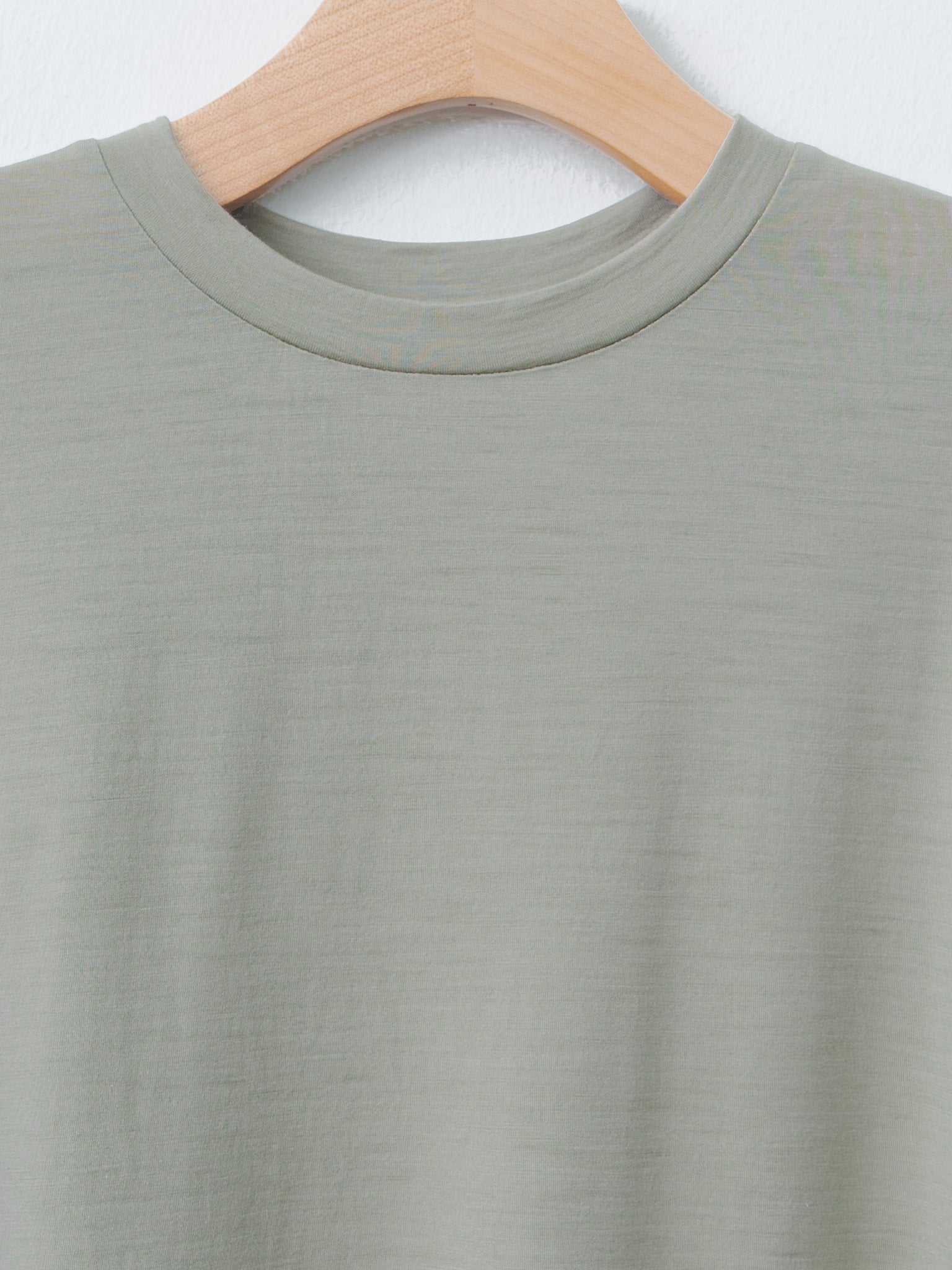 Namu Shop - Kaptain Sunshine Super Soft Merino Tenjiku Half Sleeve Tee - Misty Green