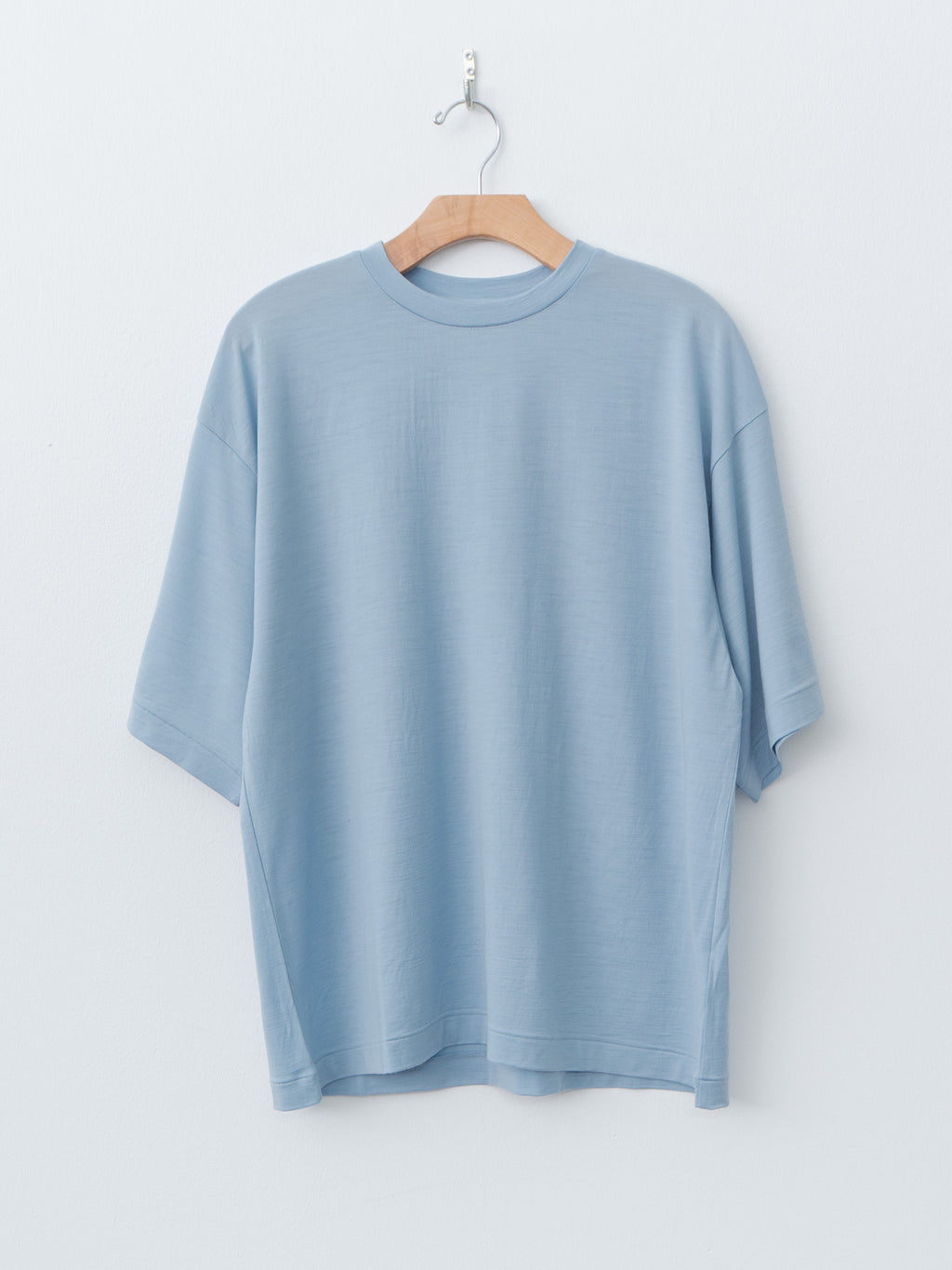 Namu Shop - Kaptain Sunshine Super Soft Merino Tenjiku Half Sleeve Tee - Cloud Blue