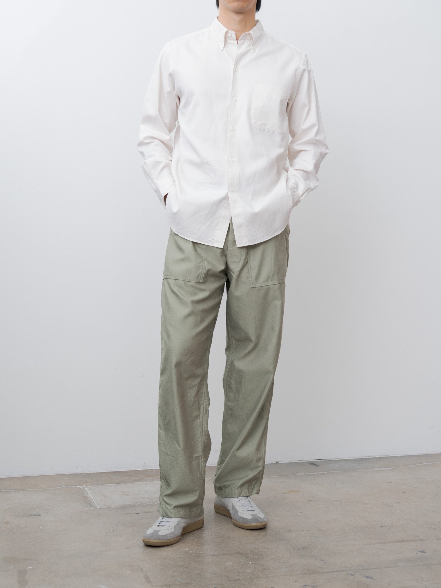 Namu Shop - Kaptain Sunshine Polo Collar Shirt - Ecru