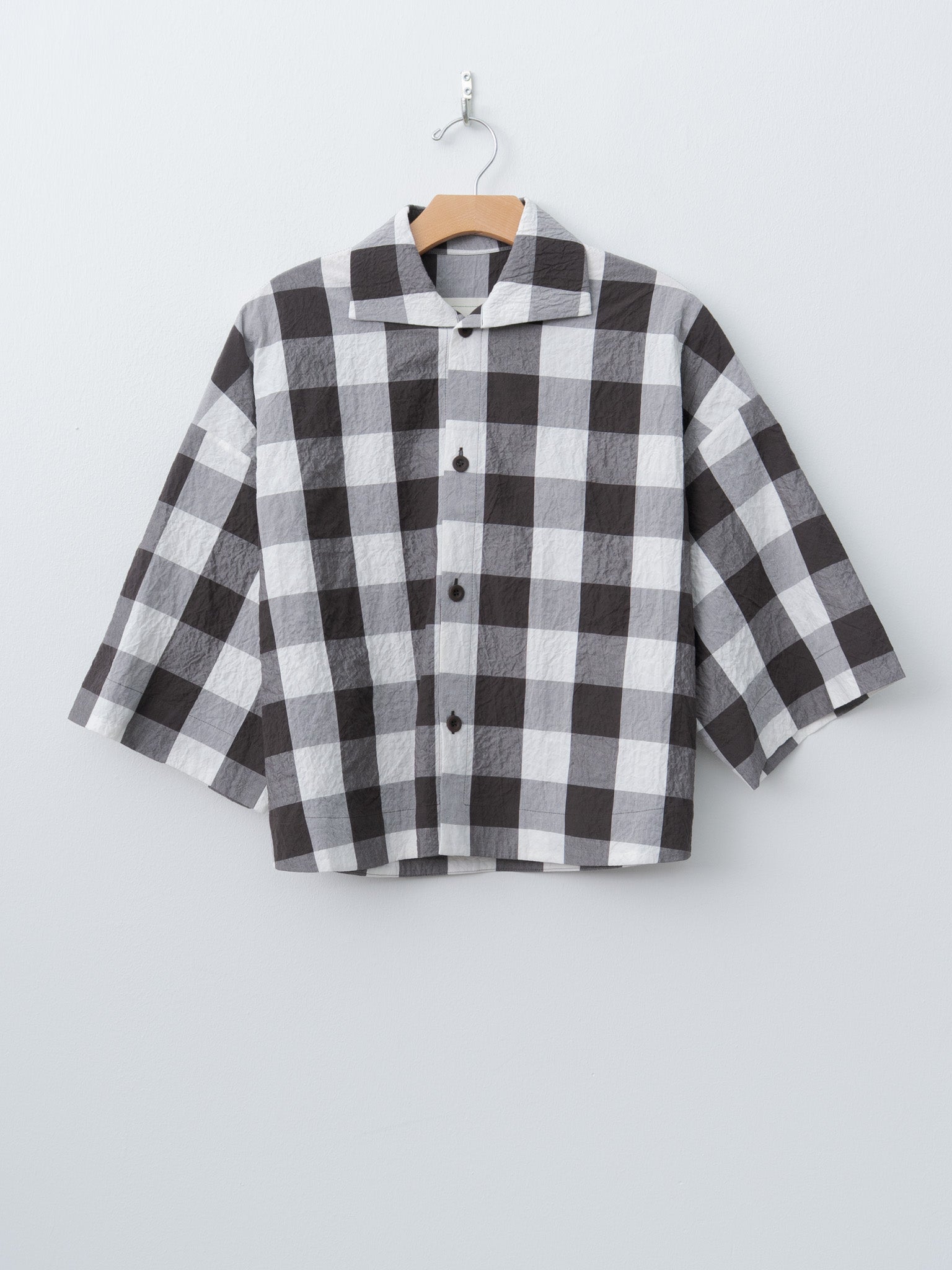 The Camper Shirt - Tablecloth Gingham Coffee