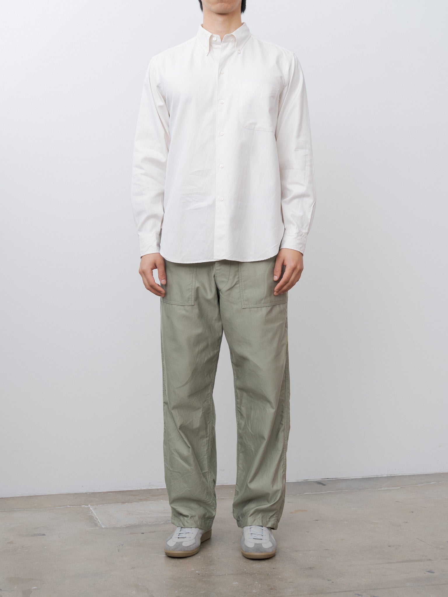Namu Shop - Kaptain Sunshine Polo Collar Shirt - Ecru