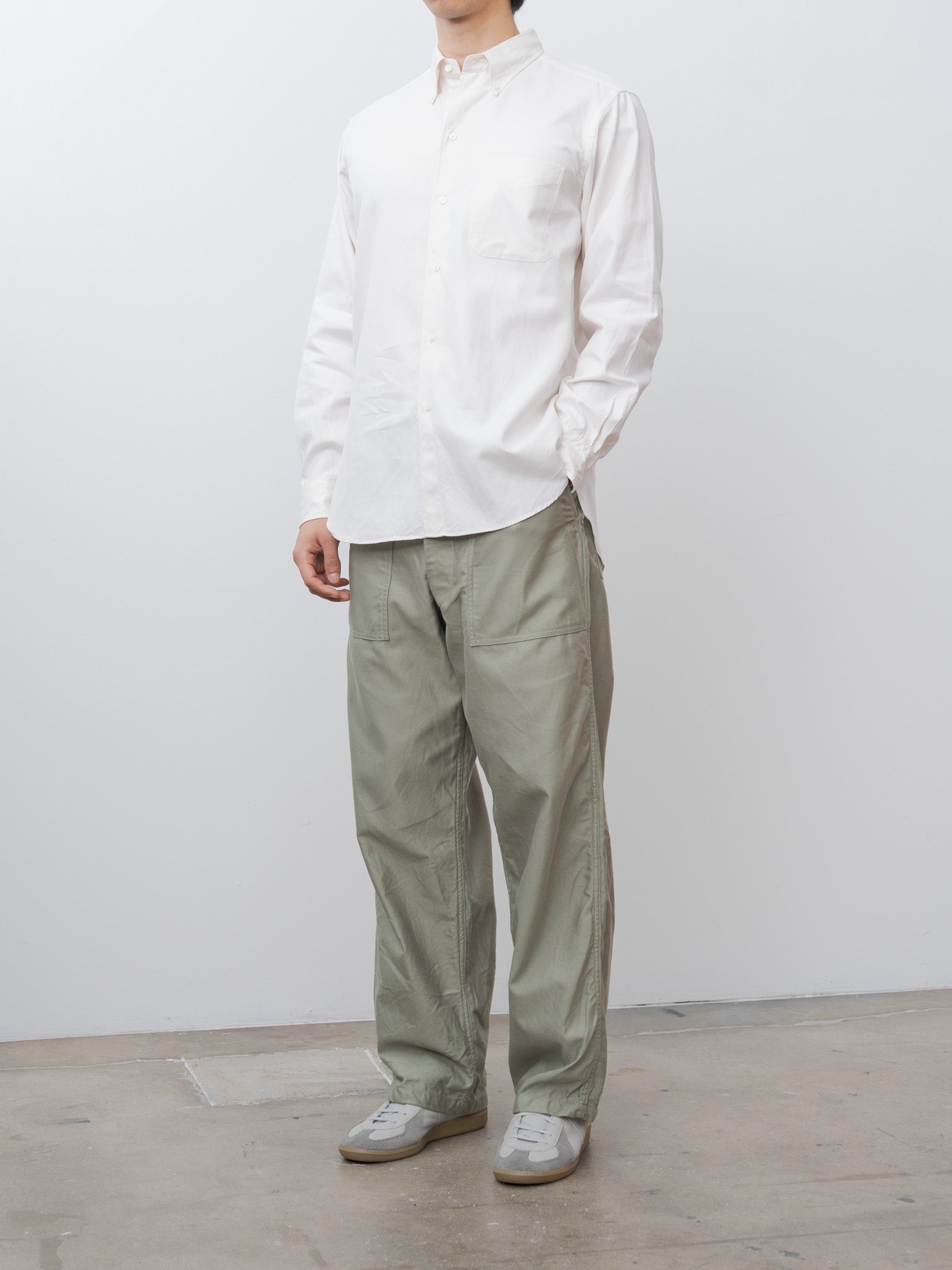 Namu Shop - Kaptain Sunshine Polo Collar Shirt - Ecru