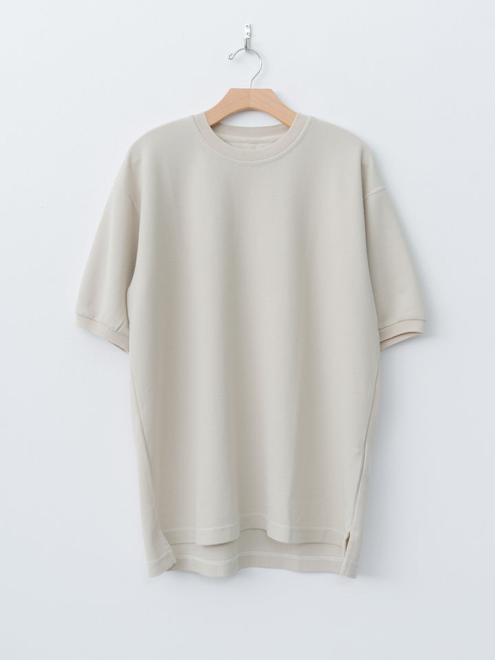 Namu Shop - ts(s) Cotton Poly Dry Jersey Big T-shirt - Ecru