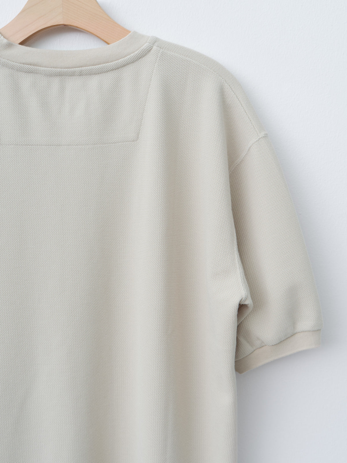 Namu Shop - ts(s) Cotton Poly Dry Jersey Big T-shirt - Ecru