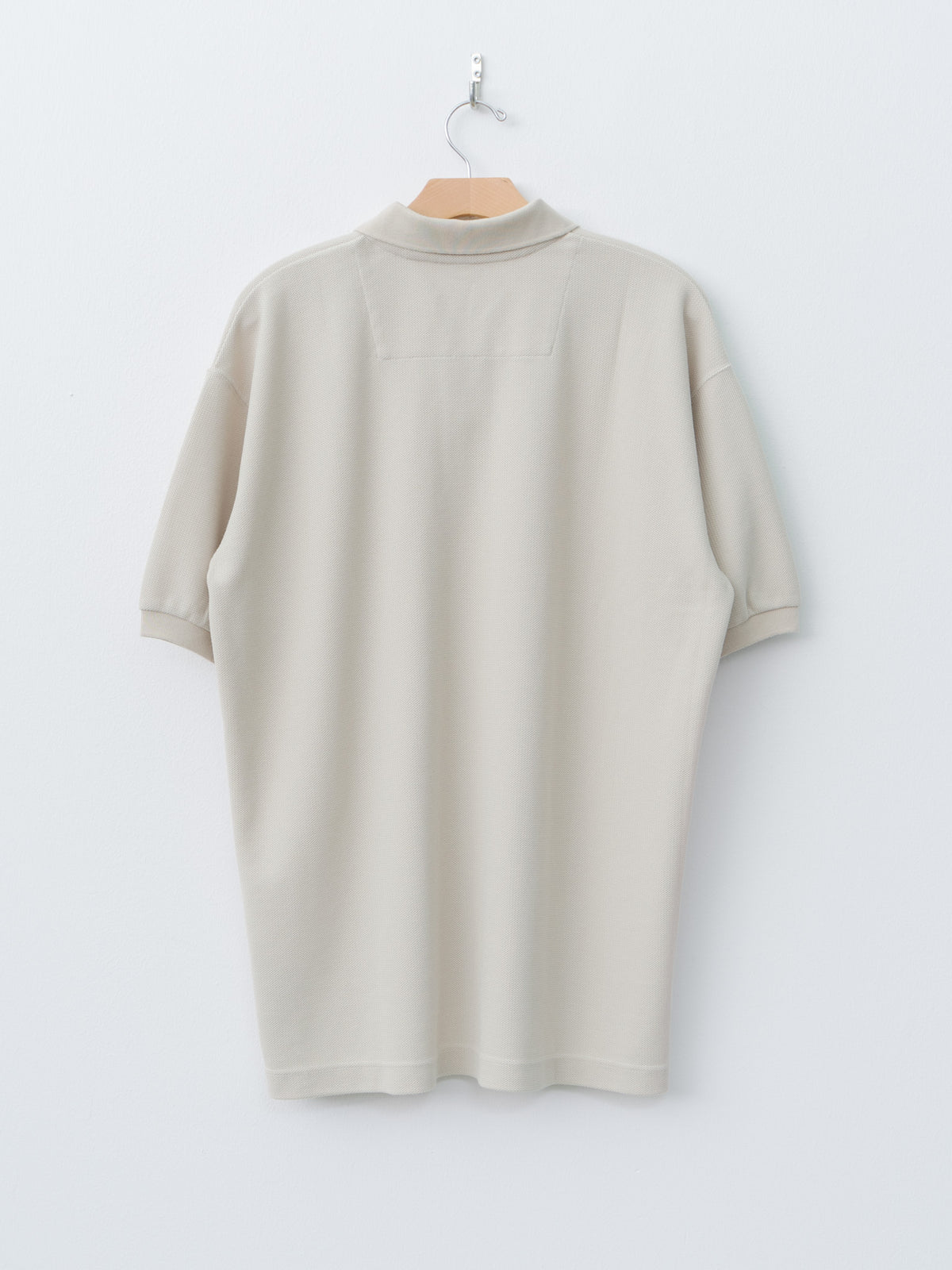 Namu Shop - ts(s) Cotton Poly Dry Jersey Big Polo Shirt - Ecru