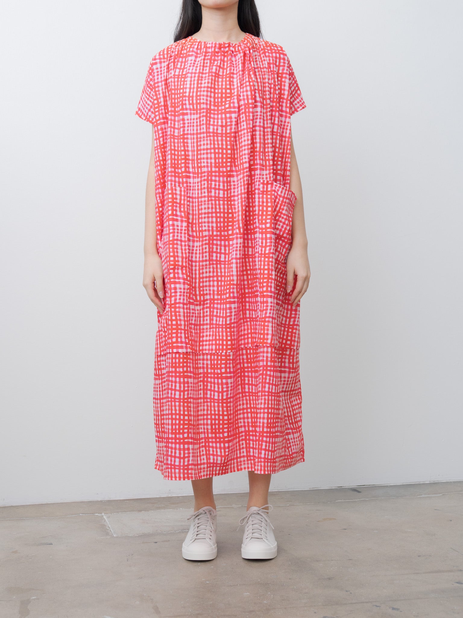 The Poet Dress - Painted Check Jam