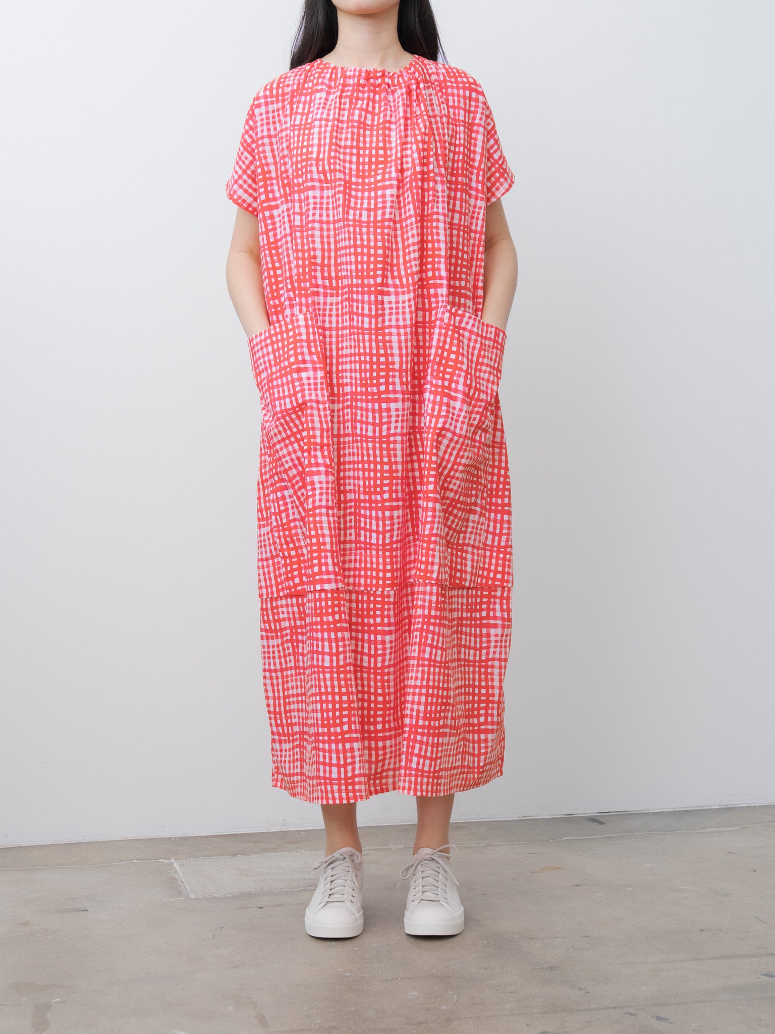 The Poet Dress - Painted Check Jam