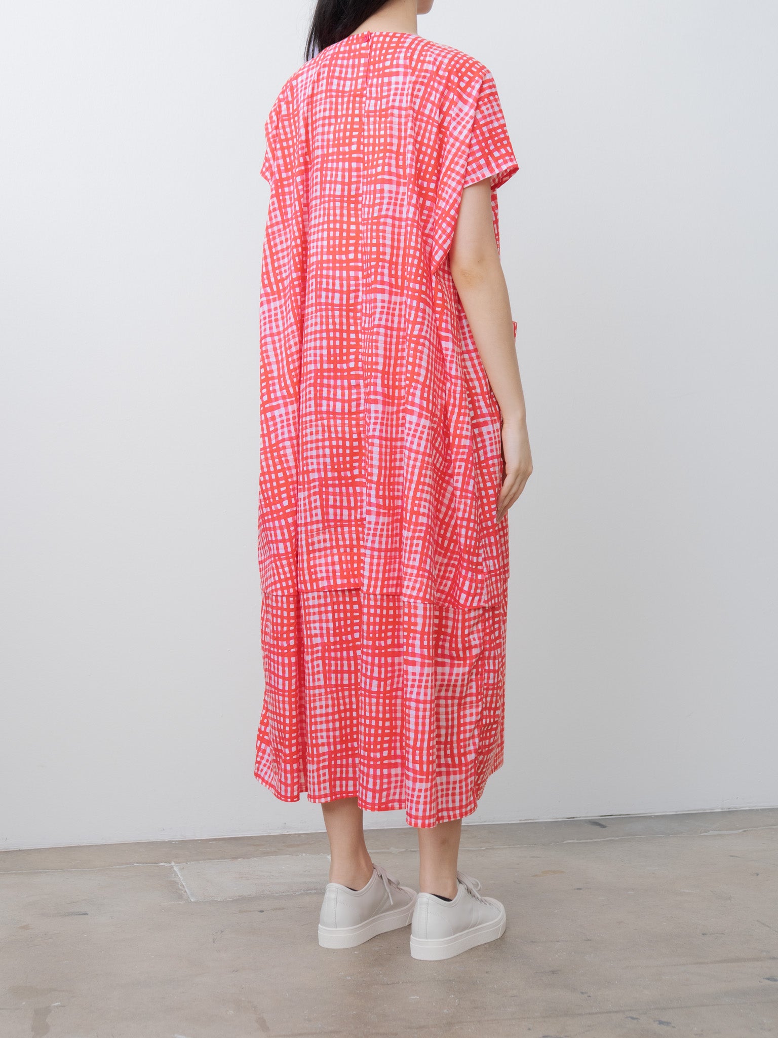 The Poet Dress - Painted Check Jam