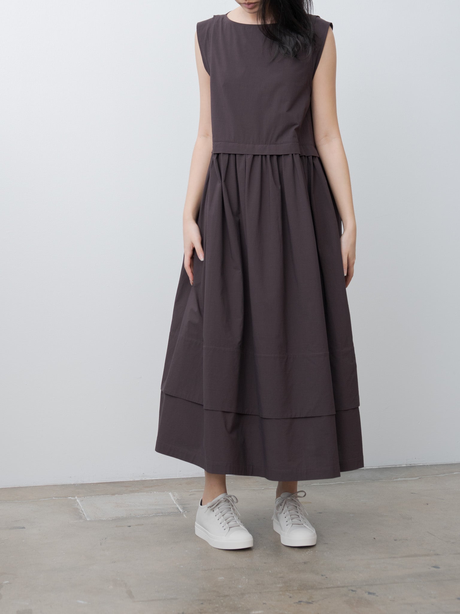 The Potter Dress - Fine Ripstop Cotton Coffee