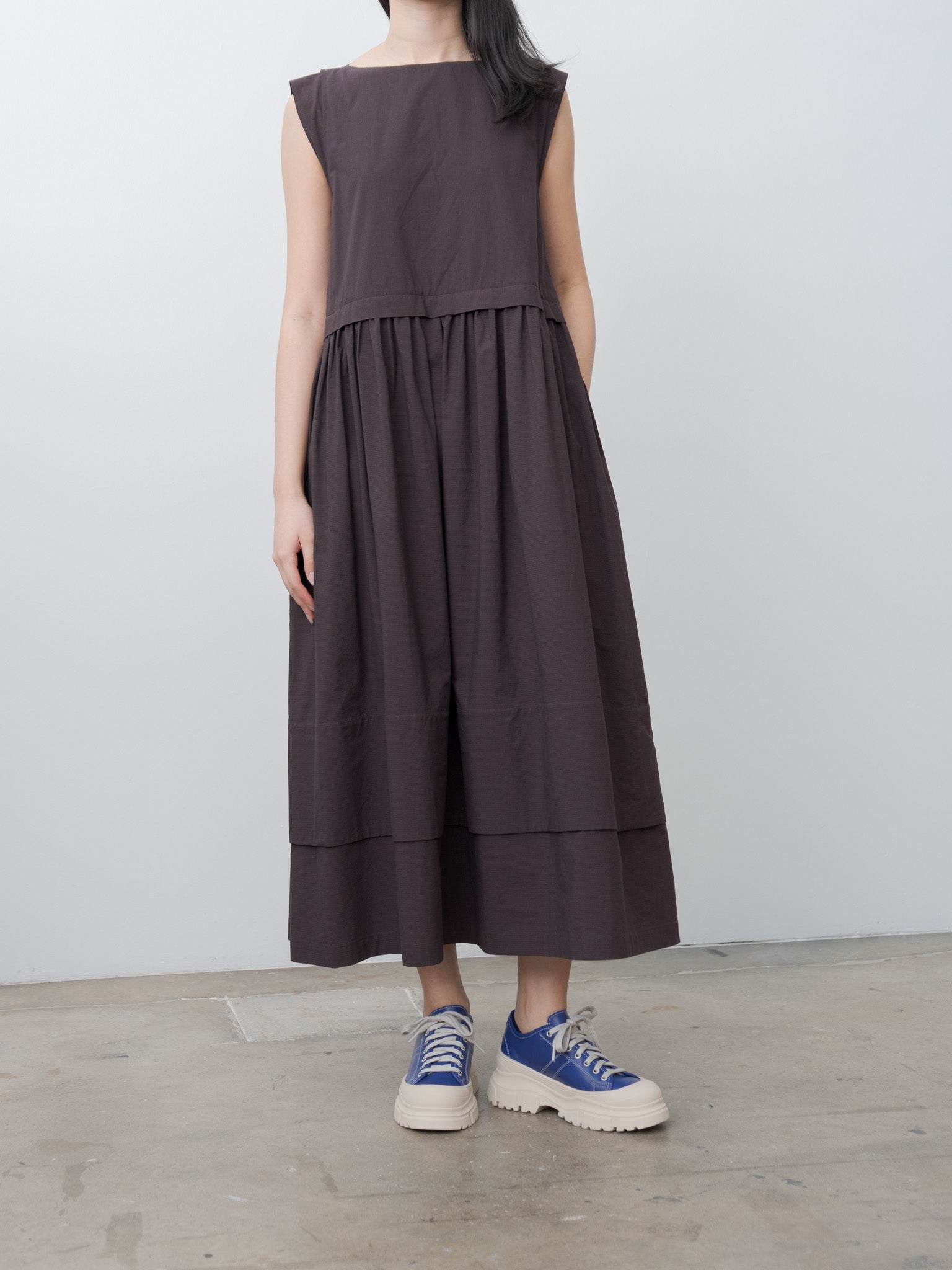 The Potter Dress - Fine Ripstop Cotton Coffee