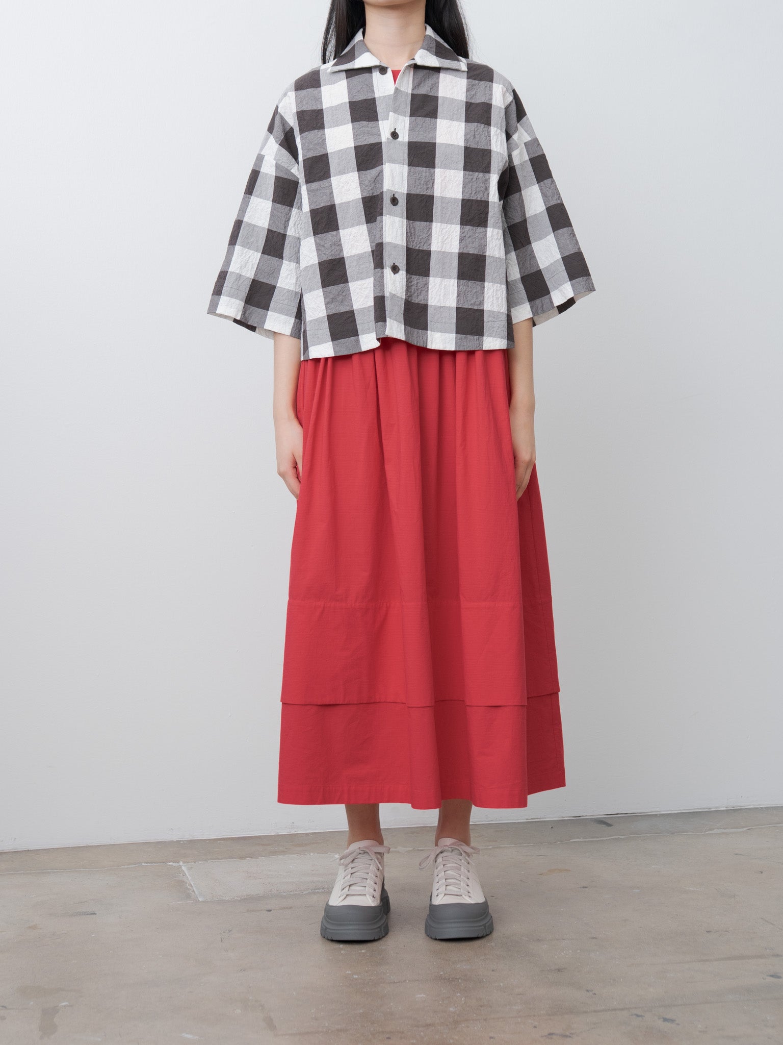 The Camper Shirt - Tablecloth Gingham Coffee
