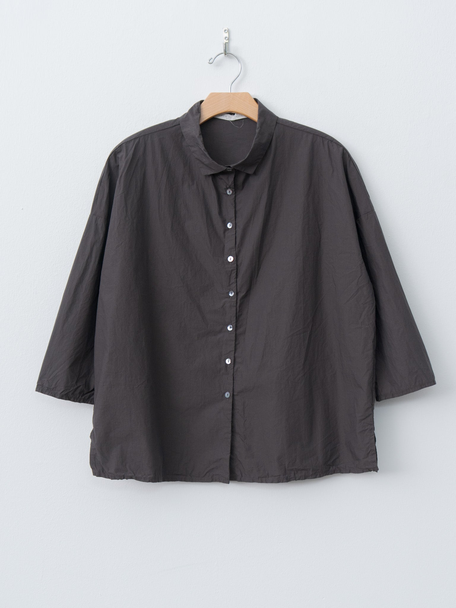Short Collar Shirt TC - Brown