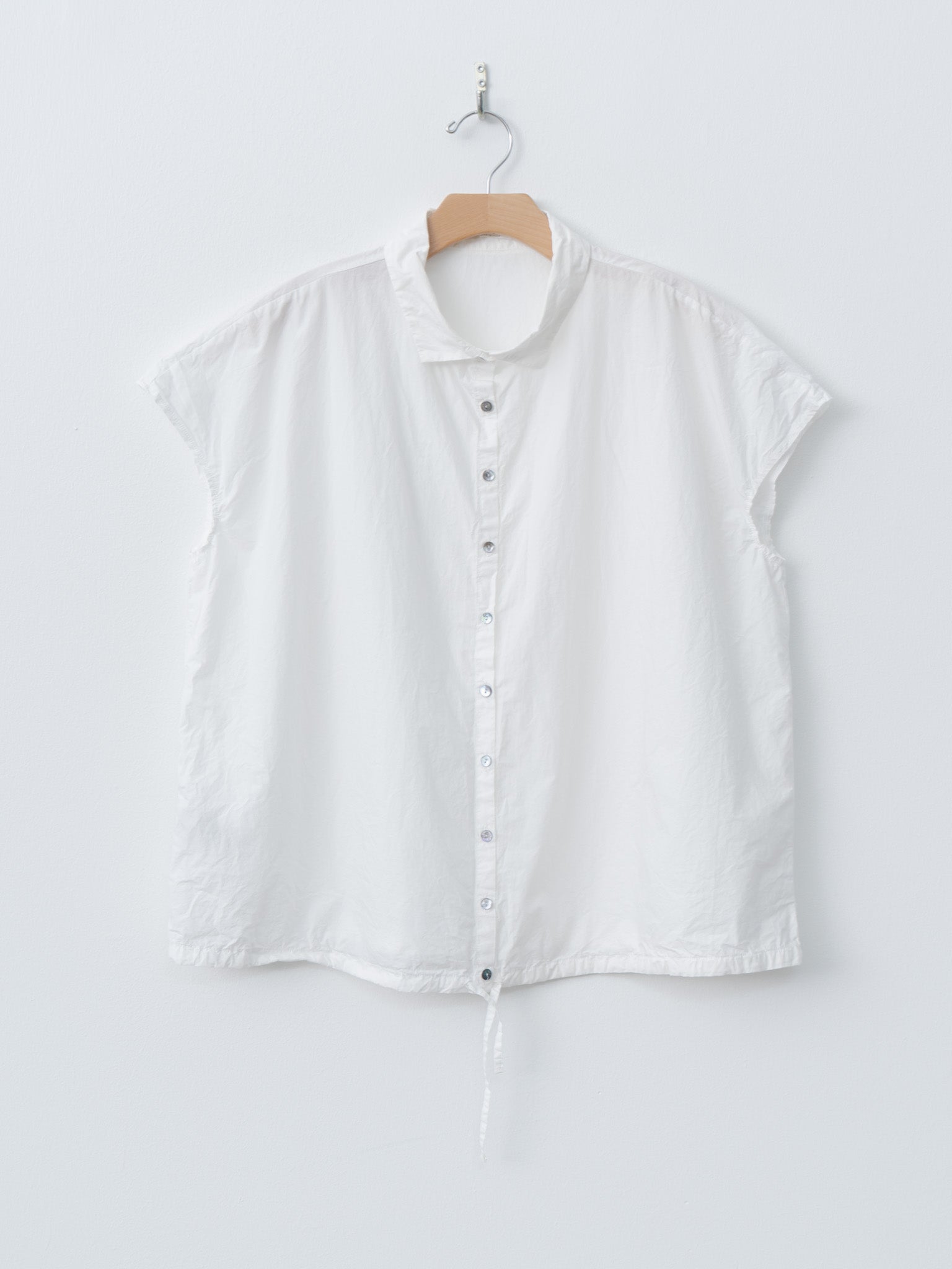 Short Sleeveless Shirt TC - Milk