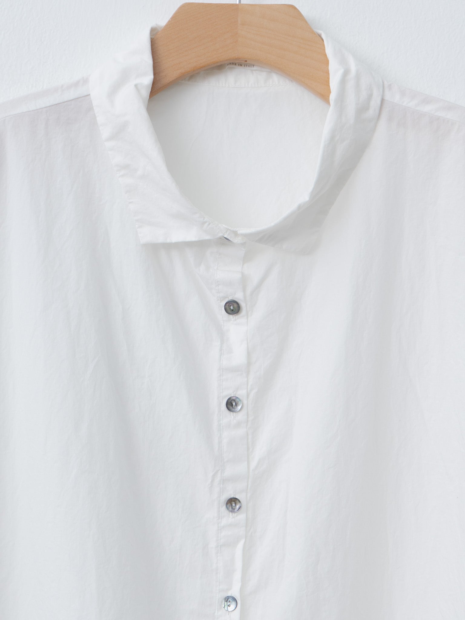 Short Sleeveless Shirt TC - Milk