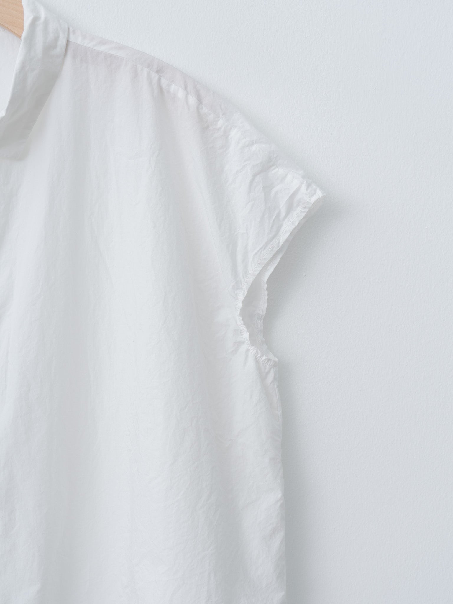 Short Sleeveless Shirt TC - Milk