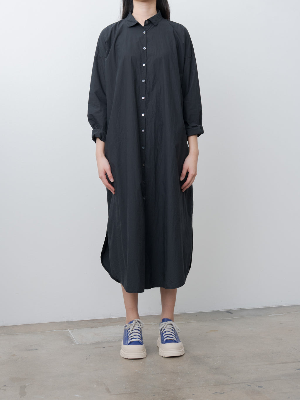 Long Shirt Dress TC - Black