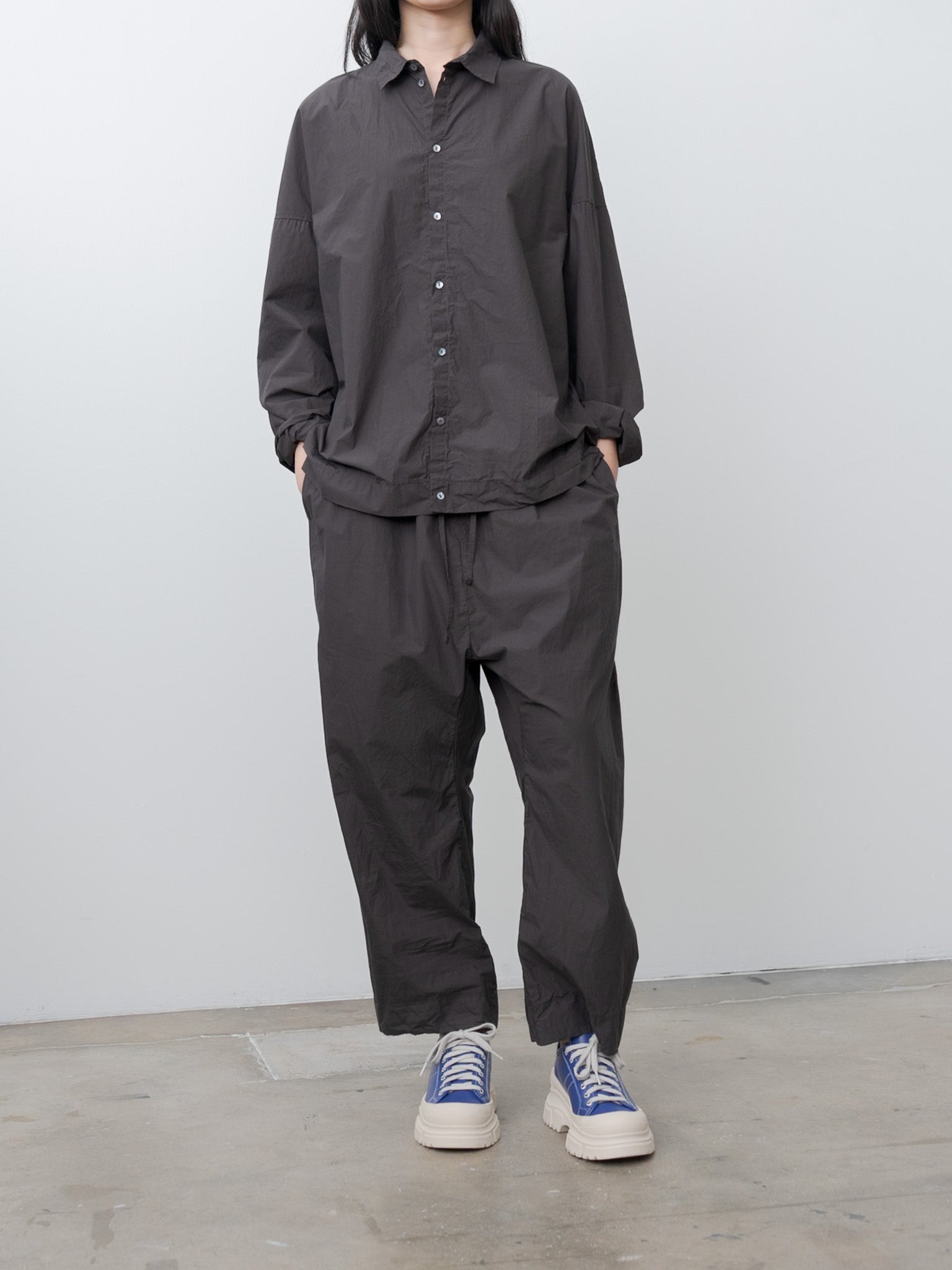 Unisex Collar Shirt TC - Brown