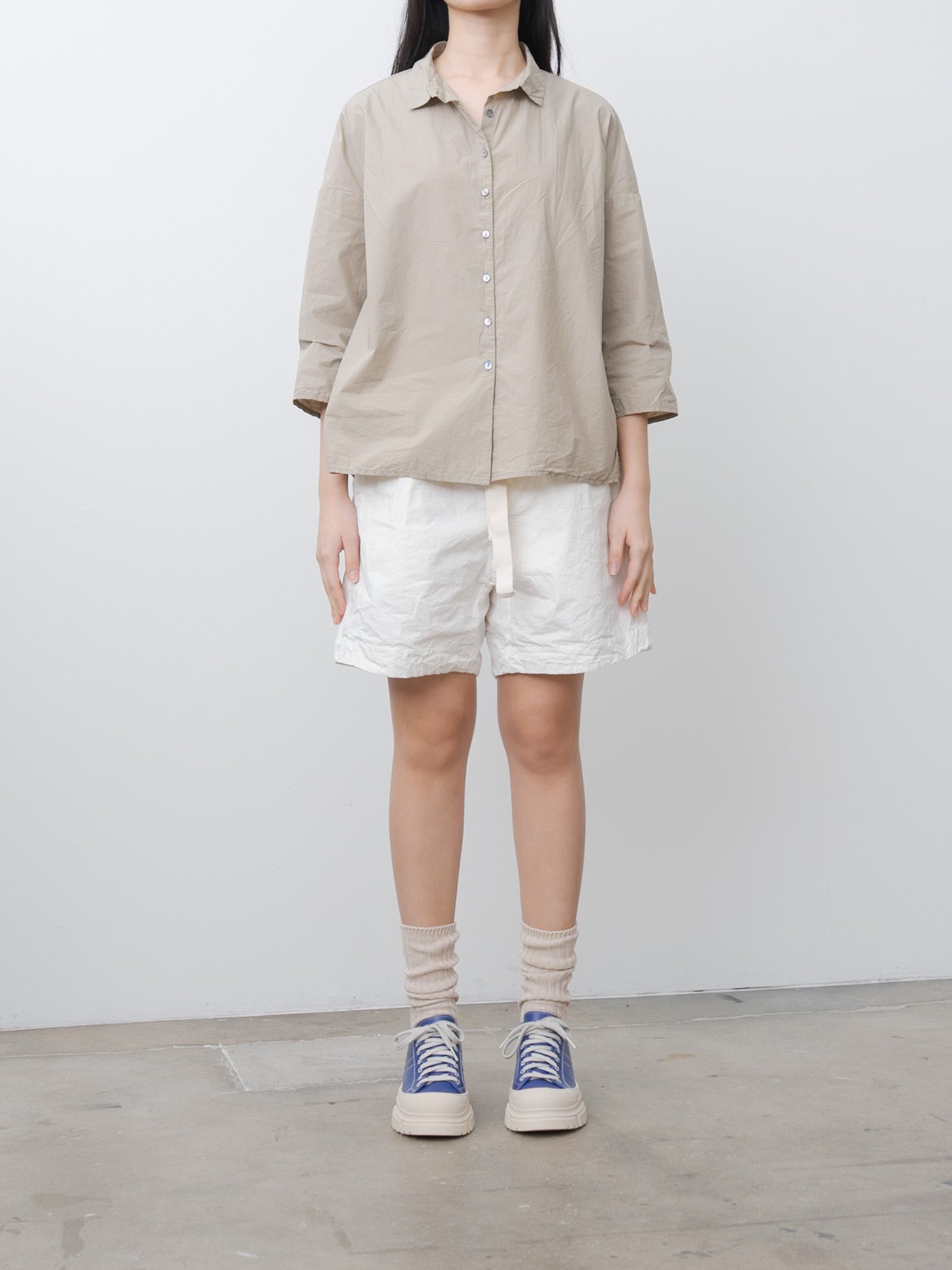 Short Collar Shirt TC - Stone