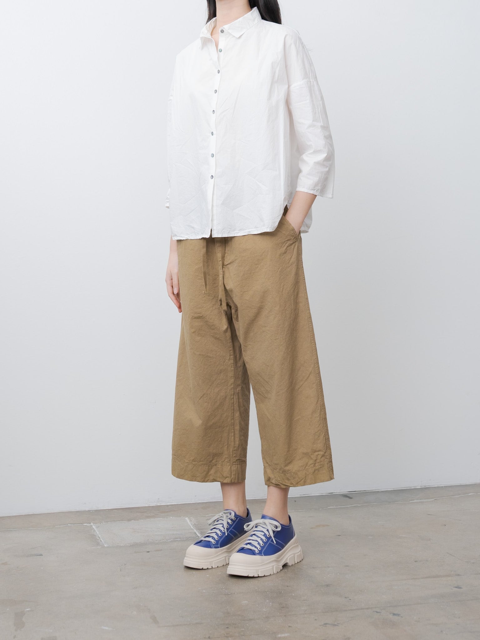 Short Collar Shirt TC - Milk
