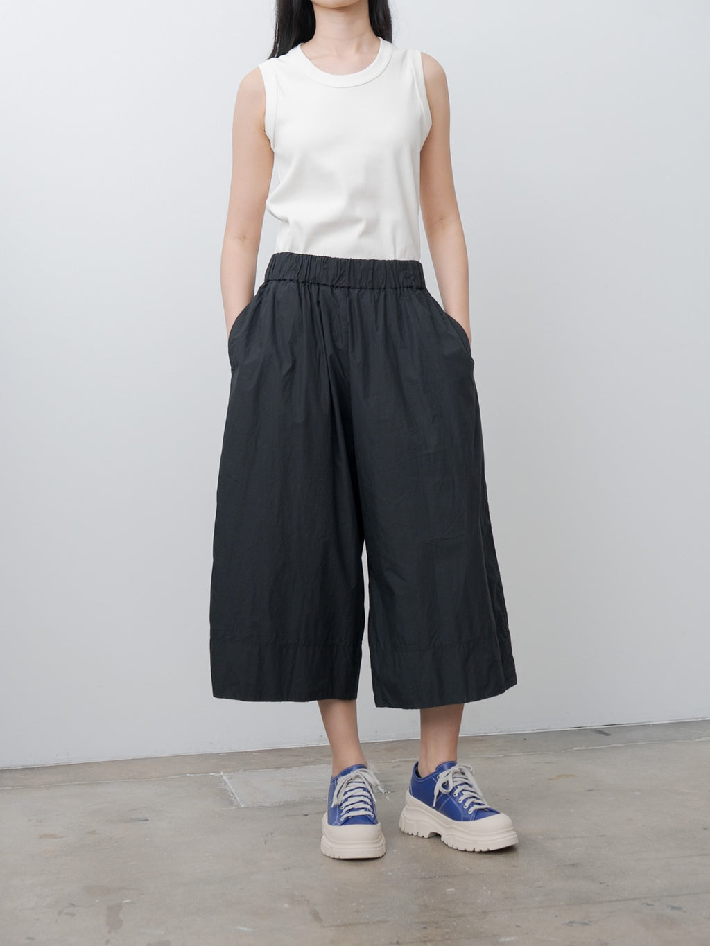 Namu Shop - Album di Famiglia Wide Trousers TC - Black