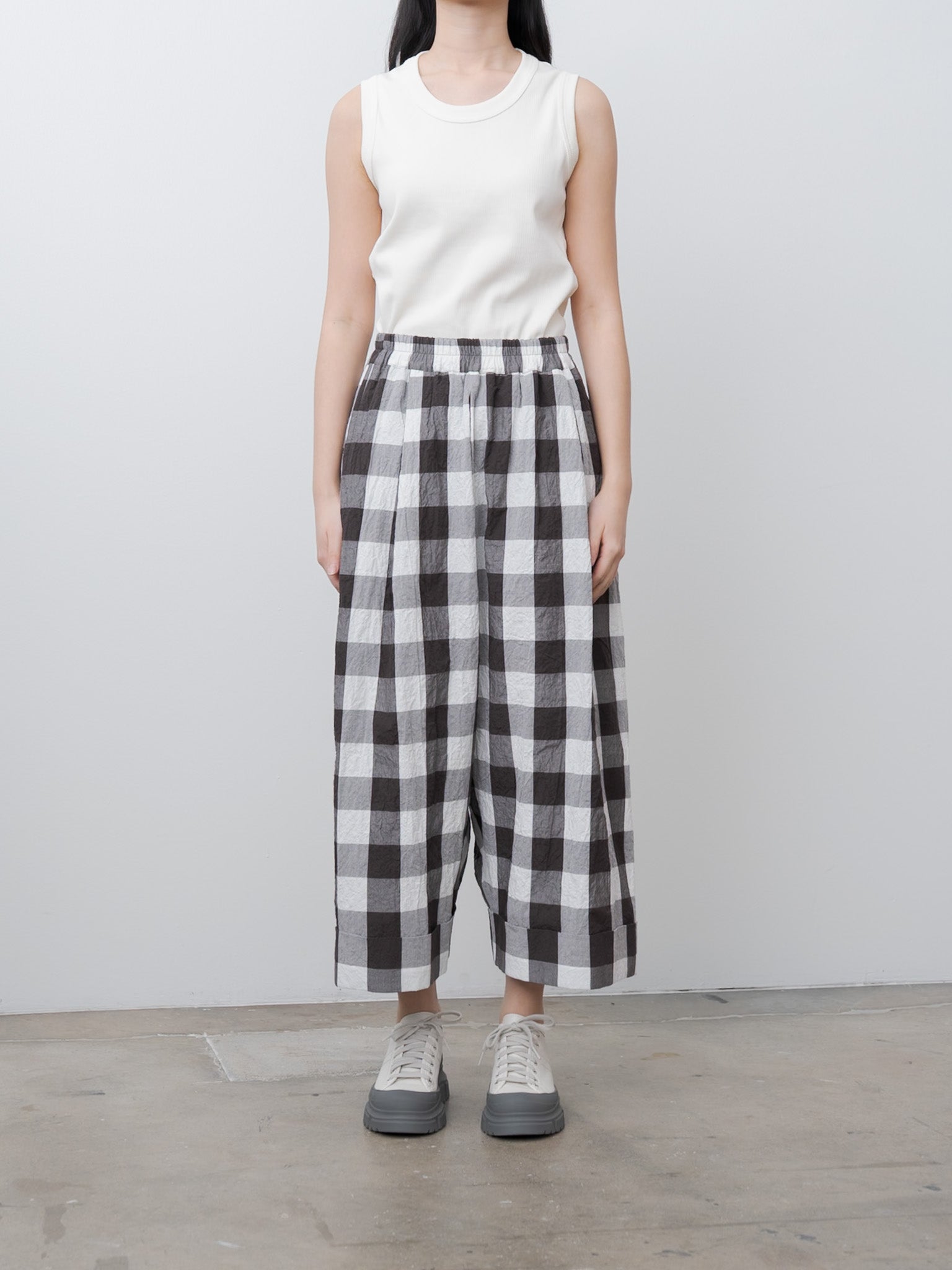 The Baker Trouser - Tablecloth Gingham Coffee